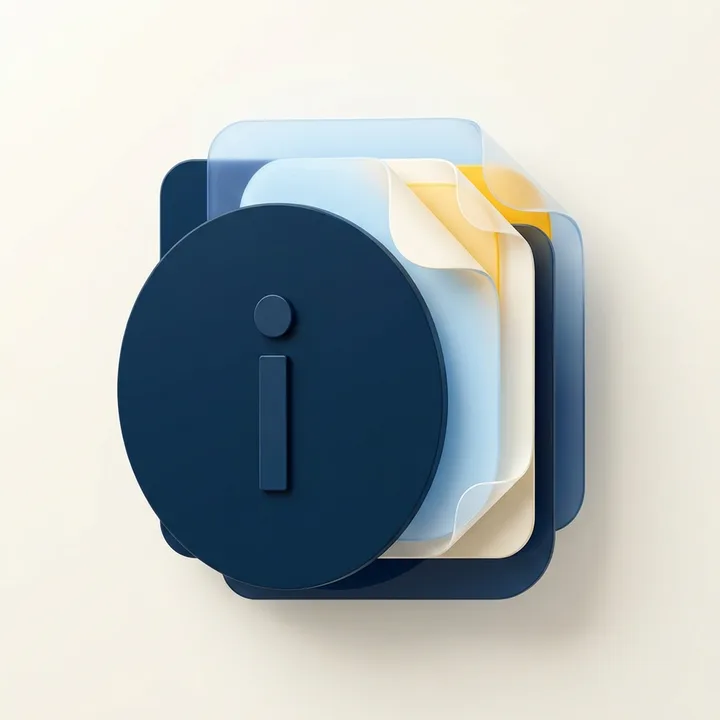 Information symbol with layered document planes